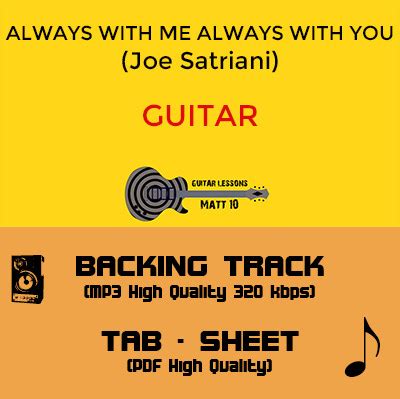 Always With Me Always With You (Joe Satriani) - GUITAR Backing Track ...