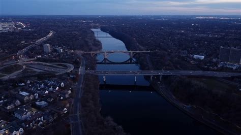 Bridges Crossing Mississippi River In Stock Footage SBV-346834246 ...