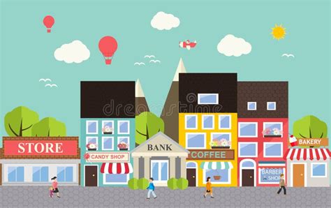 Small Town Stock Illustrations – 25,565 Small Town Stock Illustrations, Vectors & Clipart ...