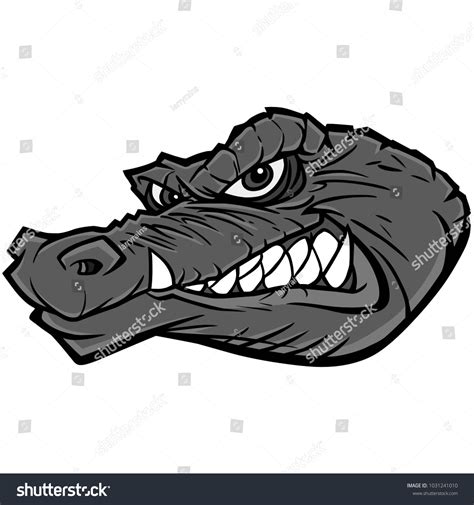 Gator Mascot Illustration Vector Cartoon Illustration Stock Vector (Royalty Free) 1031241010 ...