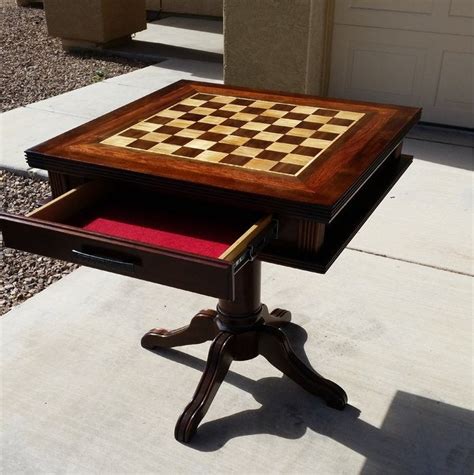 Chess Table - by CaptainKlutz @ LumberJocks.com ~ woodworking community