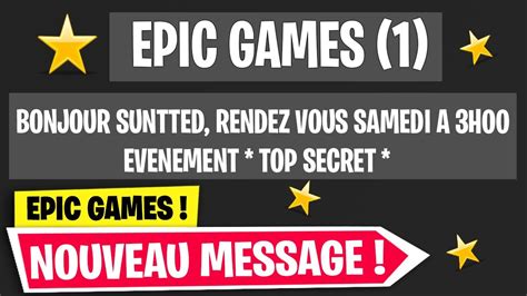 EPIC GAMES ME CONTACTE ET ANNONCE LE FUTUR EVENT !! - YouTube