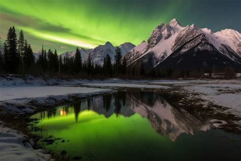 Aurora night sky landscape. | Premium Photo - rawpixel