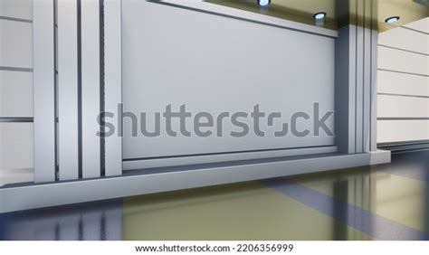 3d Virtual Tv Studio News Backdrop Stock Illustration 2206356999 | Shutterstock