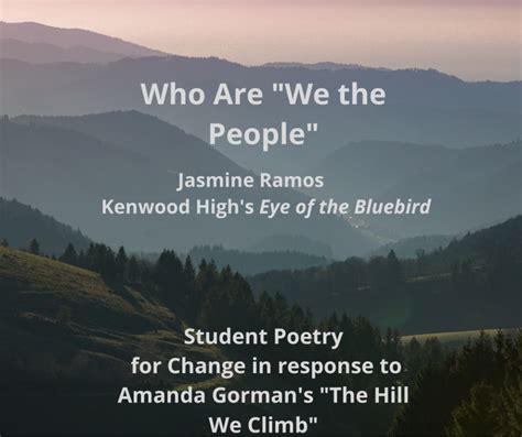 Poetry Reflection with Who Are “We The People”? – The Eye of the Bluebird