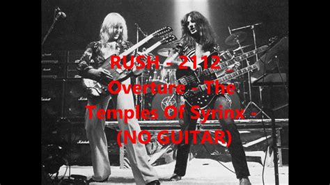 Rush 2112 Overture The Temples Of Syrinx Backing Track (No Guitar) [HD ...