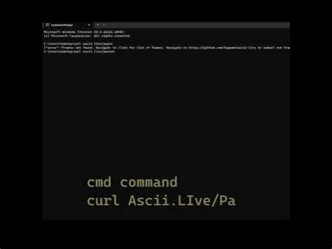 Magic CMD Command.... curl ascii.live/parrot #shorts #cmd #commando # ...