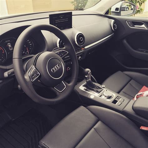 Audi A3 black on black interior with that sports package. #vroomvroom