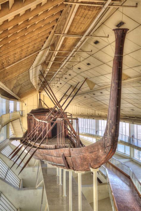 The Khufu Ship, Giza Solar Boat Museum, Great Pyramids of Giza, UNESCO ...