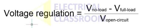 Voltage-regulation-formula | Electrical Classroom