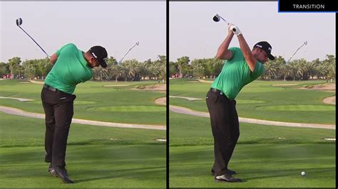 Tyrrell Hatton Slow Motion Swing / Swing Sequence - Down the Line View ...