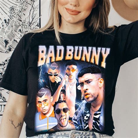 Bad Bunny Official Merch World Hottest Tour- TShirt White Medium ...