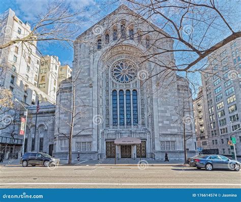 Temple Emanu-El On 5th Avenue On New York`s Upper East Side Editorial Image | CartoonDealer.com ...