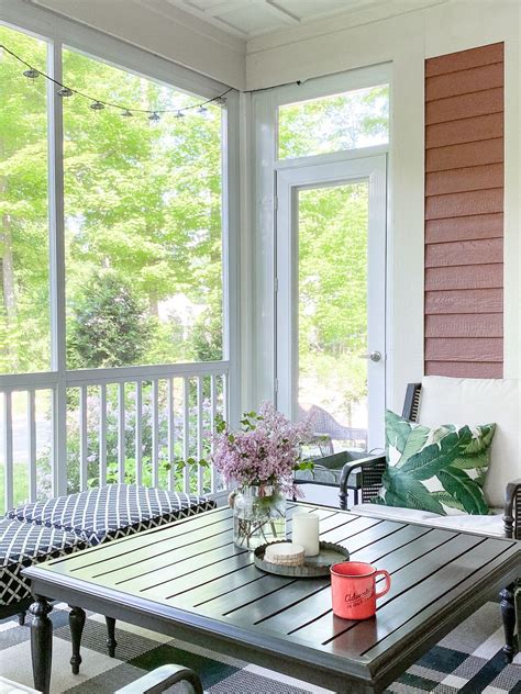 summer cottage decorating ideas, summer cottage decor, cottage porch decor, covered porch ...