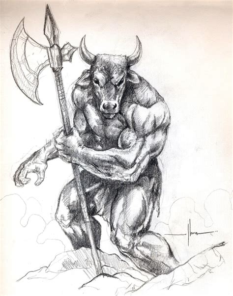 Minotaur by Demacros on DeviantArt