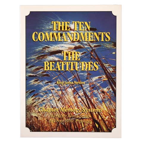 The Ten Commandments / The Beatitudes - KJV