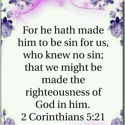 2 Corinthians 5:21 (KJV) Bible Verses Kjv, King James Bible Verses, Bible Verses For Women ...