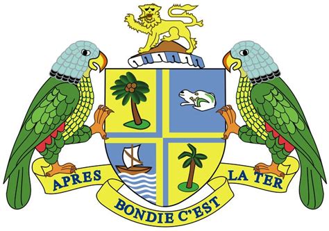 Coat of arms of Dominica | Coat of arms, Arms, Roseau