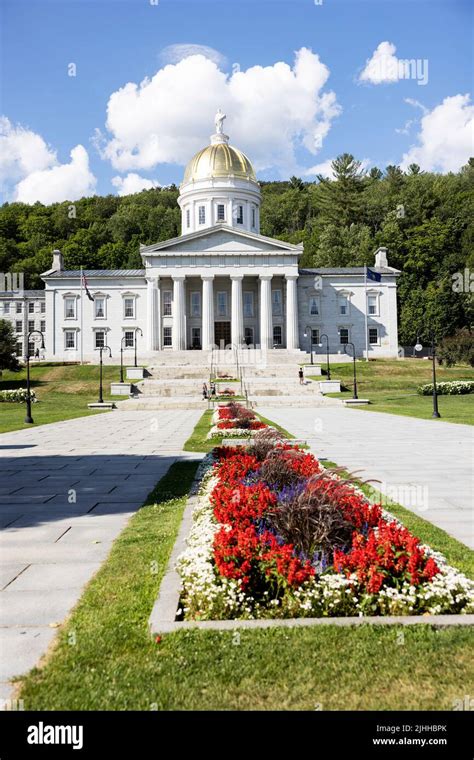 The Vermont State House capitol building on State Street in the capital ...