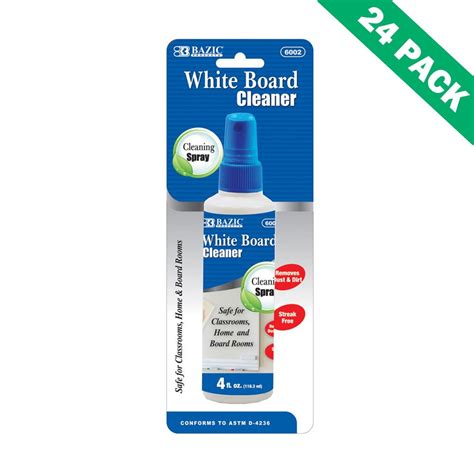 Dry Erase Board Cleaner, Case Of 24 4oz White Boards Cleaner Liquid Spray - Walmart.com ...