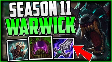 New UNSTOPPABLE Warwick Build! Warwick Jungle Guide Season 11 - League of Legends - YouTube