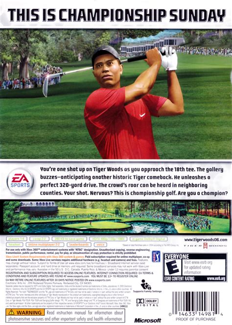 Tiger Woods PGA Tour 06 Images - LaunchBox Games Database