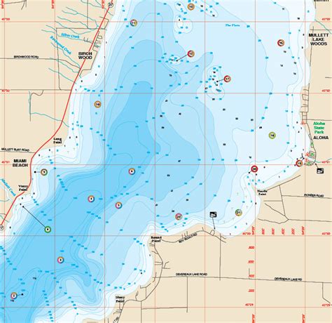 Cheboygan inland waterways | Lake Huron, mullet lake, Burt lake, Douglas lake and Monroe lake ...