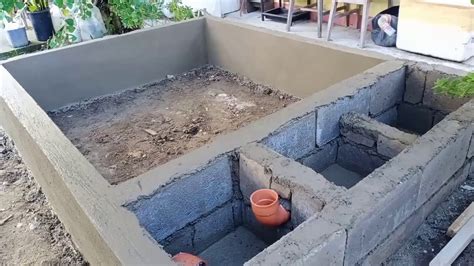 Concrete Pond build 3 days (with 3 fiter chambers) - YouTube