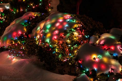 There's just something about snow covered Christmas lights. : r/pics