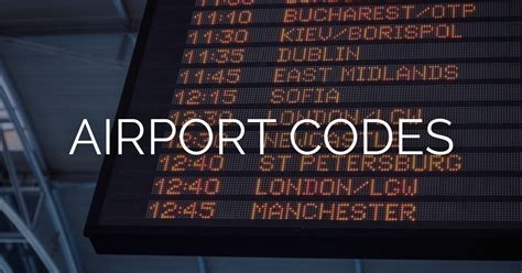 Complete List of Airport Codes for Travel Agents | CCRA