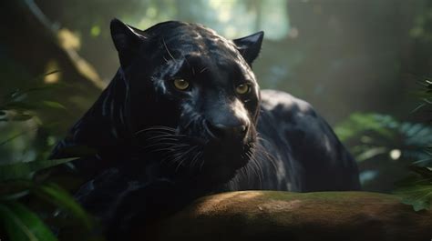 Premium AI Image | The panther from the jungle book