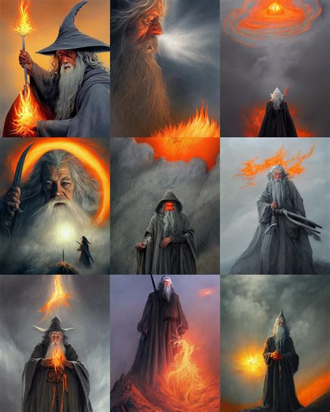 gandalf the wizard surrounded by billowing pitch black | Stable Diffusion | OpenArt