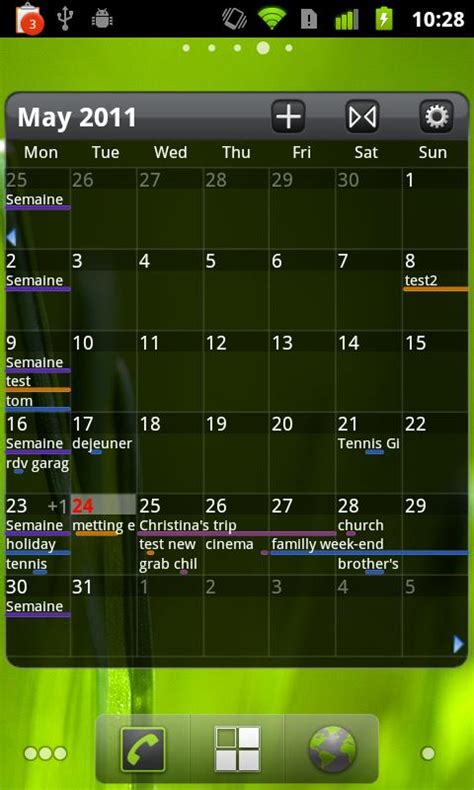 Free Android Application for download: Pure Grid calendar widget 2.1.0 ...