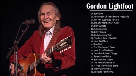 Gordon Lightfoot Greatest Hits Best Songs Of Gordon Lightfoot - YouTube