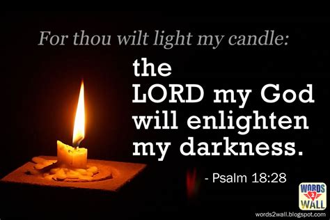 the LORD my God will enlighten my darkness - Free Bible Desktop Verse ...