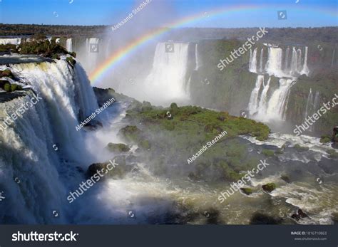 Iguazu Falls View Rainbow Brazil Stock Photo 1816710863 | Shutterstock