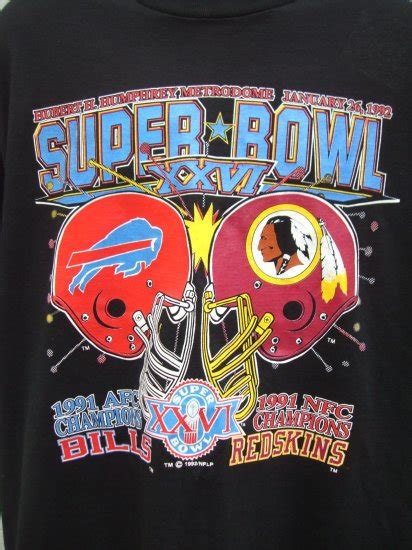 SOLD! Super Bowl (SUPERBOWL 1992) XXVI (26) Washington Redskins vs ...