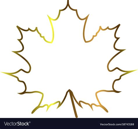 Fall Leaf Outline SVG