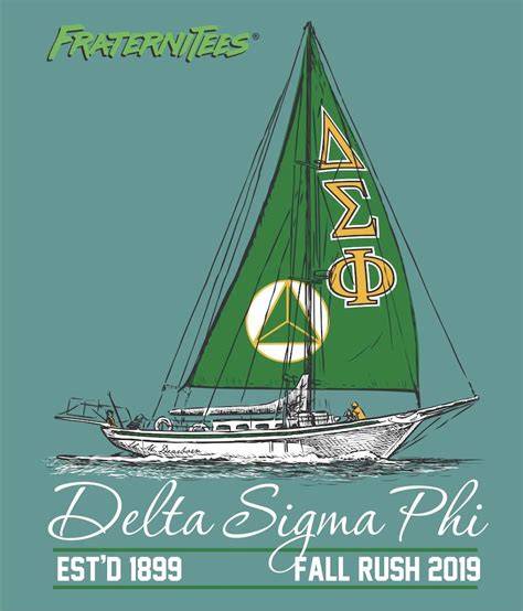 Delta Sig Shirt | Delta Sigma Phi Rush Design | Comfort Colors | Fraternitees | Sailboat Shirt ...