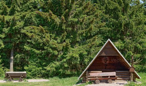 Picnic Area at Rennsteig Hiking Trail,Thuringian Forest,Thuringia,Germany 17326771 Stock Photo ...