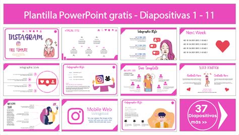 Plantilla PowerPoint de Instagram - Plantillas Power Point gratis