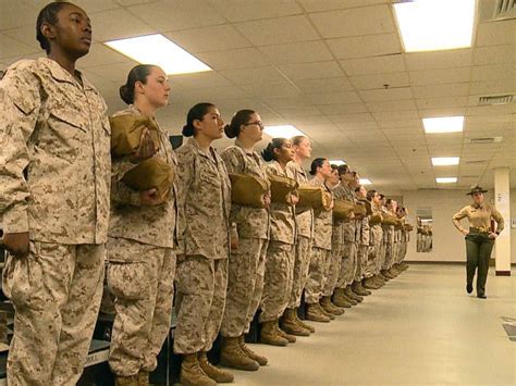 At boot camp, Marine Corps working to integrate training in the #MeToo era - ABC News