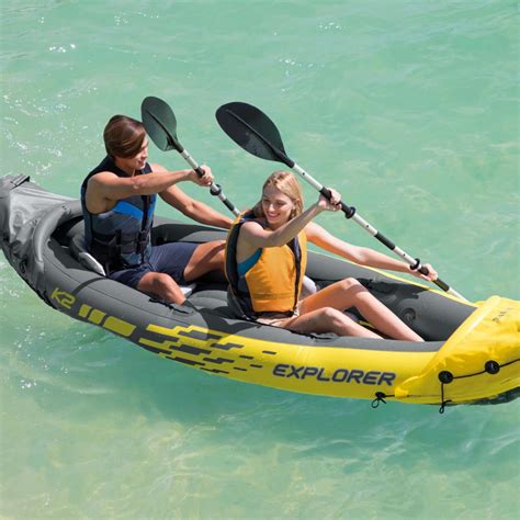 Kayak Inflable Intex Explorer K2 Set Capacidad 2 Personas...