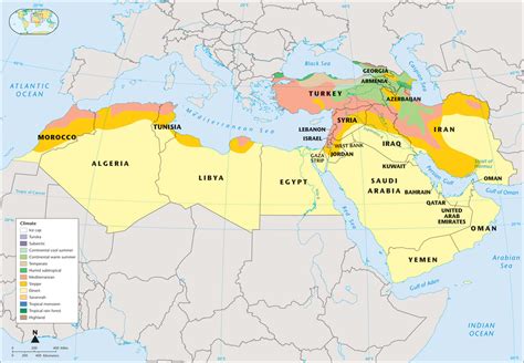 North Africa and the Middle East Geography Maps - MS. JONES' SOCIAL STUDIES CLASS