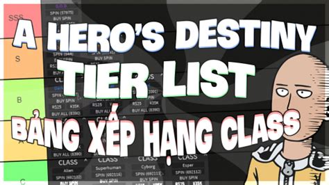 a hero's destiny tháng 6 Tier List (Community Rankings) - TierMaker