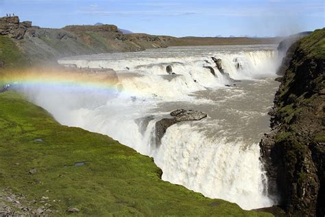 Rainbow Over Gullfoss Waterfall Iceland Photograph by Duncan Usher ...