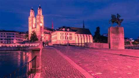 Old Town Zurich. stock photo. Image of great, dusk, downtown - 109491932