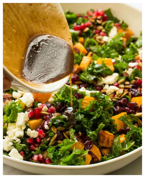 Kale Salad with Cranberries - Little Broken