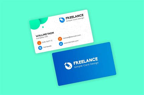 The appealing Freelancer Business Visiting Cards Design Template Psd In ...