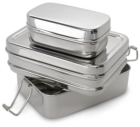 Multi-Compartment Stainless Steel Lunch Box - Eco Girl | Stainless steel lunch box, Steel lunch ...